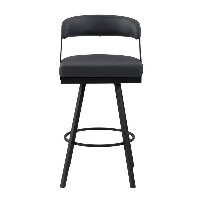 Crowley Swivel Pub Height Chair in Black - 5565-29BK image