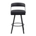 Crowley Swivel Pub Height Chair in Black - 5565-29BK image