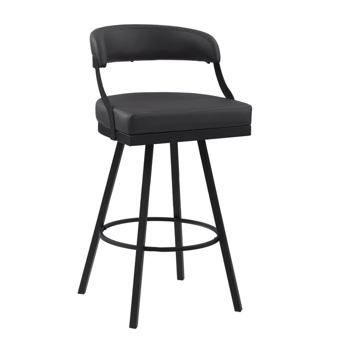 Crowley Swivel Pub Height Chair in Black - 5565-29BK