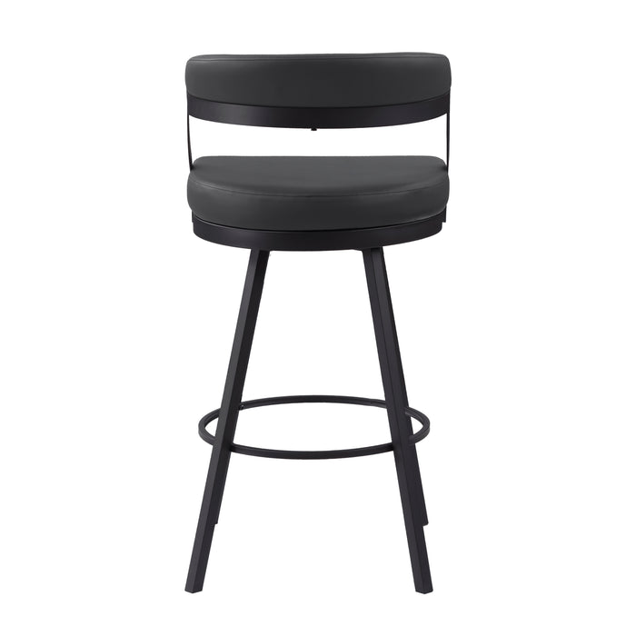 Crowley Swivel Pub Height Chair in Black - 5565-29BK