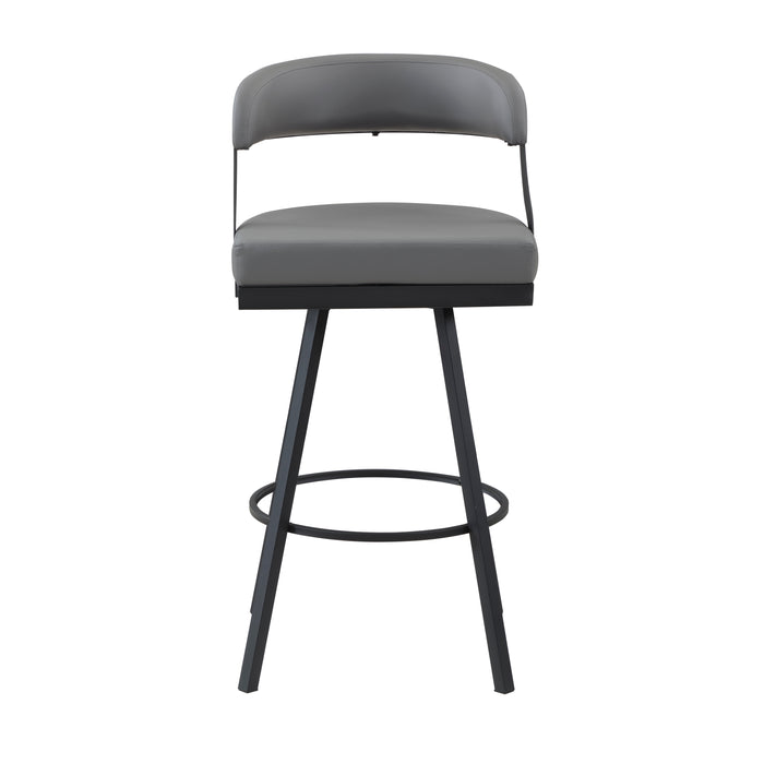 Crowley Swivel Pub Height Chair in Black/Gray - 5565-29GY image