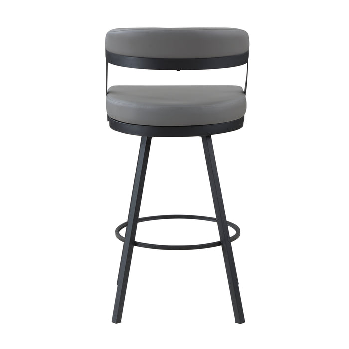 Crowley Swivel Pub Height Chair in Black/Gray - 5565-29GY