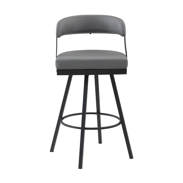 Crowley Swivel Pub Height Chair in Black/Gray - 5565-29GY