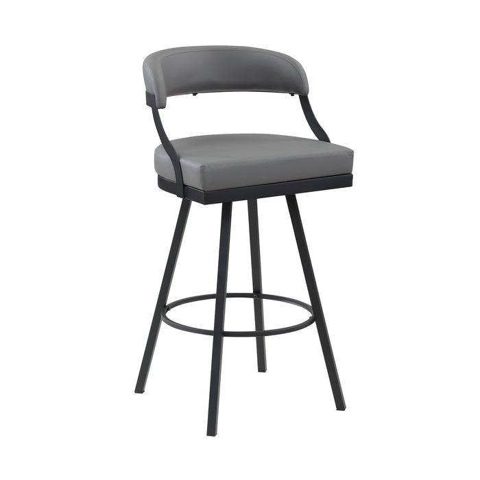 Crowley Swivel Pub Height Chair in Black/Gray - 5565-29GY