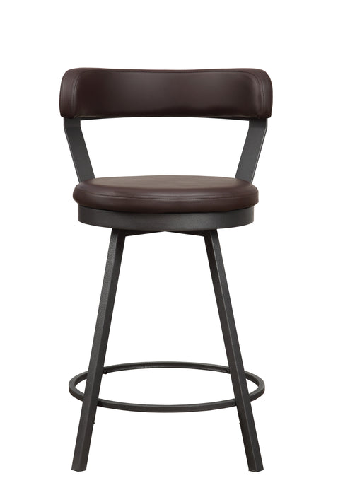 Appert Swivel Counter Height Chair, Brown in Gray/Brown - 5566-24BR image