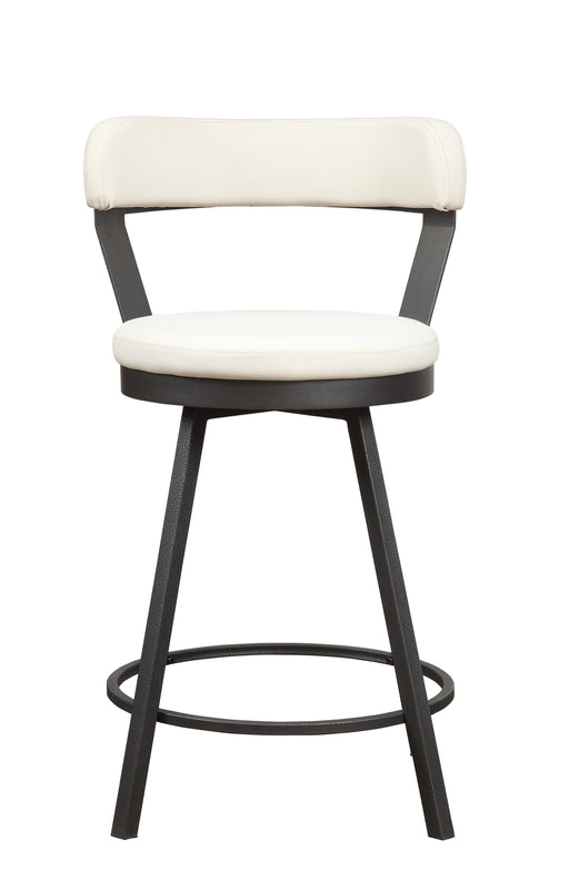 Appert Swivel Counter Height Chair, White in White/Gray - 5566-24WT image