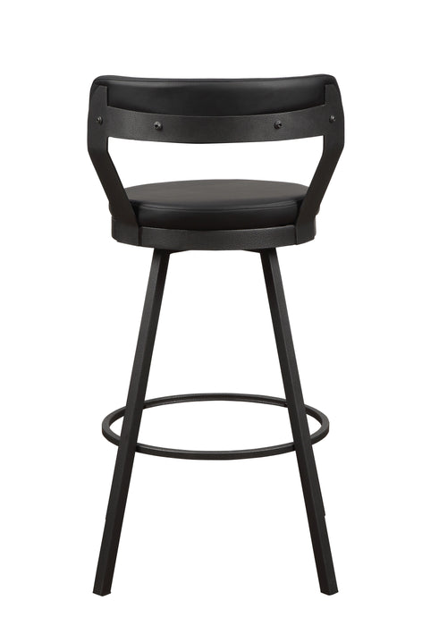 Appert Swivel Pub Height Chair, Black in Gray/Black - 5566-29BK