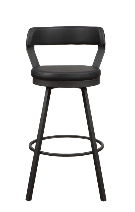 Appert Swivel Pub Height Chair, Black in Gray/Black - 5566-29BK image