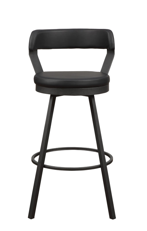 Appert Swivel Pub Height Chair, Black in Gray/Black - 5566-29BK image