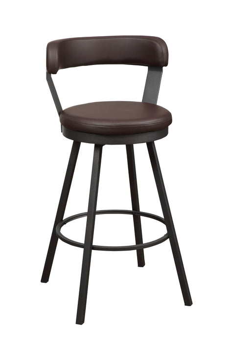 Appert Swivel Pub Height Chair, Brown in Gray/Brown - 5566-29BR