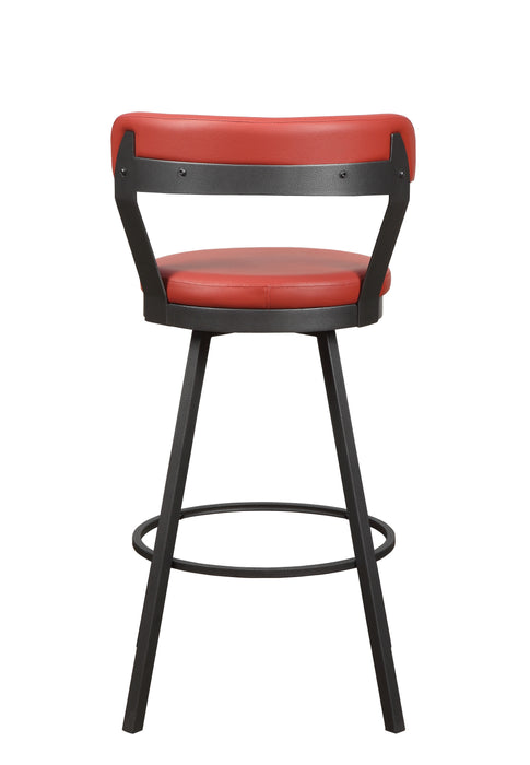 Appert Swivel Pub Height Chair, Red in Red/Gray - 5566-29RD