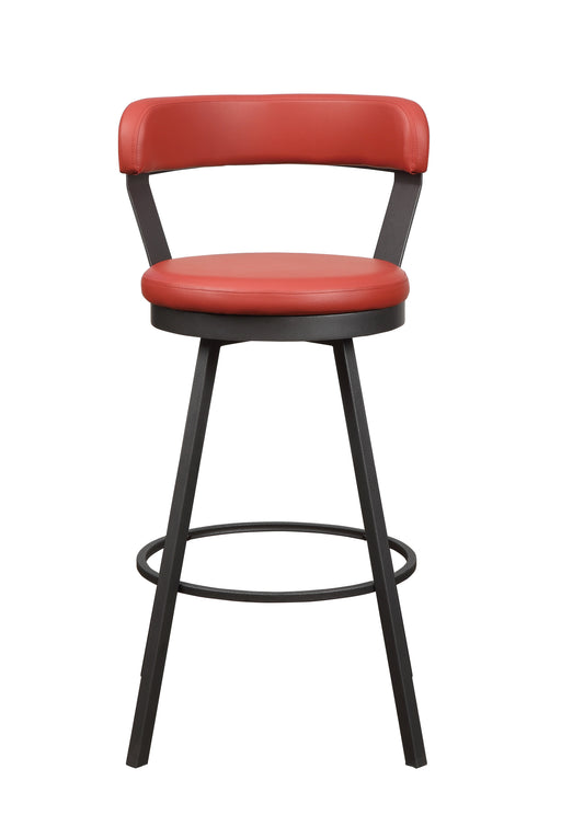 Appert Swivel Pub Height Chair, Red in Red/Gray - 5566-29RD image