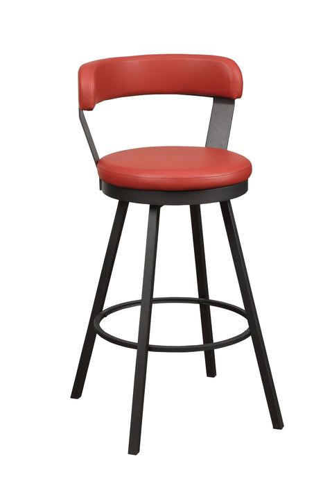 Appert Swivel Pub Height Chair, Red in Red/Gray - 5566-29RD