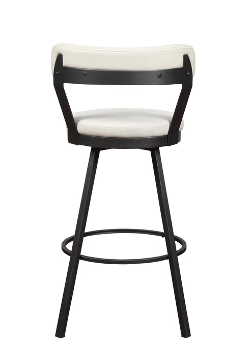 Appert Swivel Pub Height Chair, White in White/Gray - 5566-29WT