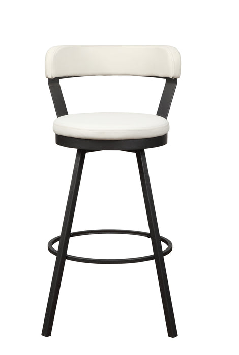 Appert Swivel Pub Height Chair, White in White/Gray - 5566-29WT image