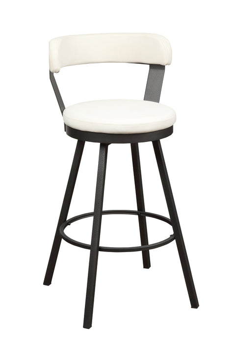 Appert Swivel Pub Height Chair, White in White/Gray - 5566-29WT