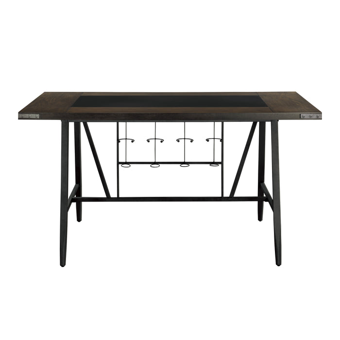 Appert (2)Counter Height Table, Glass Insert in Transparent/Gray/Brown - 5566-36* image