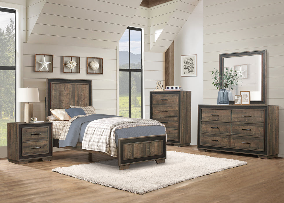 Ellendale Twin Bed in Brown/Gray - 1695T-1