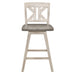 Amsonia Swivel Counter Height Chair in White/Gray - 5602-24WTS1 image