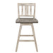 Amsonia Swivel Counter Height Chair in White/Gray - 5602-24WTS2 image