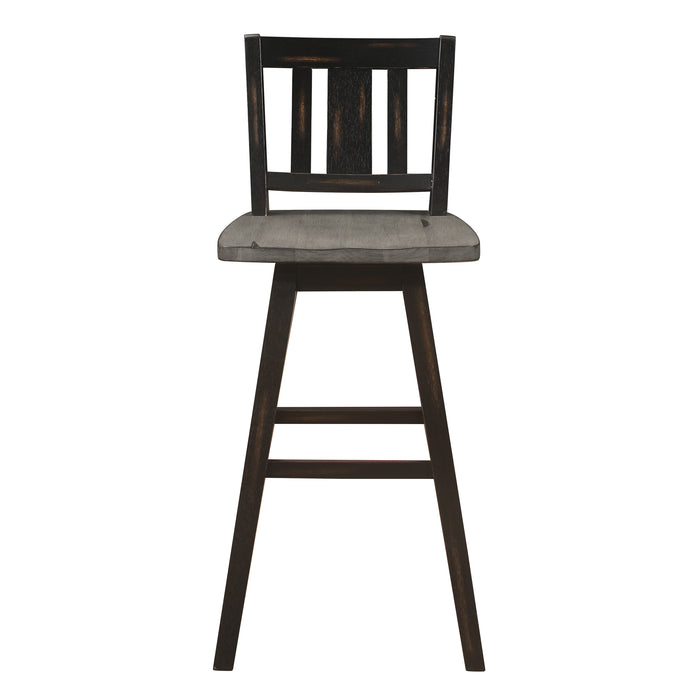 Amsonia Swivel Pub Height Chair in Black/Gray - 5602-29BKS2 image