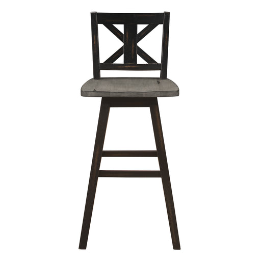 Amsonia Swivel Pub Height Chair in Black/Gray - 5602-29BK image