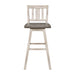 Amsonia Swivel Pub Height Chair in White/Gray - 5602-29WTS2 image