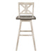 Amsonia Swivel Pub Height Chair in White/Gray - 5602-29WT image