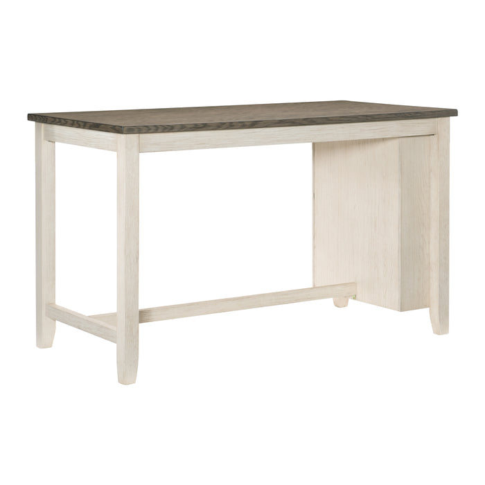 Timbre Counter Height Table in White/Brown - 5603WW-36