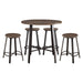 Chevre 5pc Set (TB+4S) in Brown/Gray/Metal - 5607-36RD*5 image