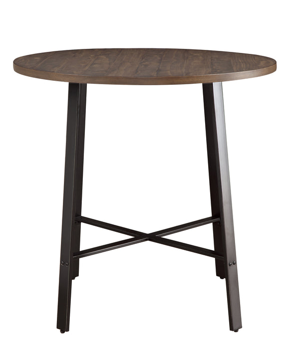 Chevre Round Counter Height Table in Brown/Gray/Metal - 5607-36RD image