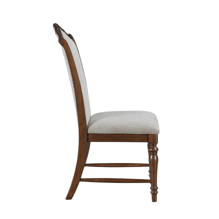 Rexford Side Chair in Cherry/Gray - 5615S