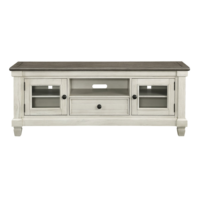 Granby TV Stand in Brown/White - 56270NW-64T image