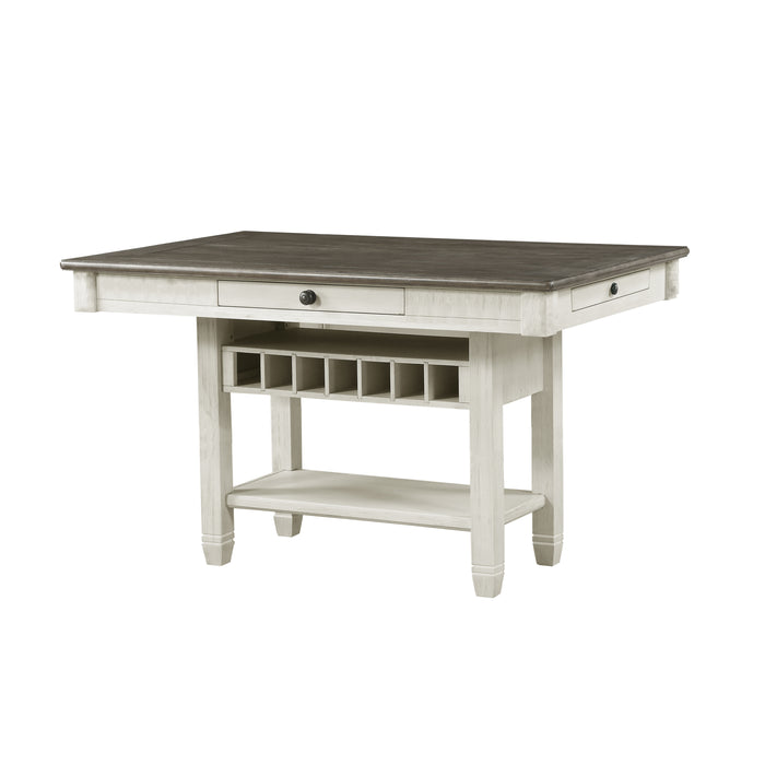 Granby Counter Height Table in White/Brown - 5627NW-36*