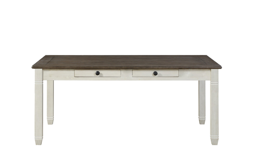 Granby Dining Table in White/Brown - 5627NW-72 image