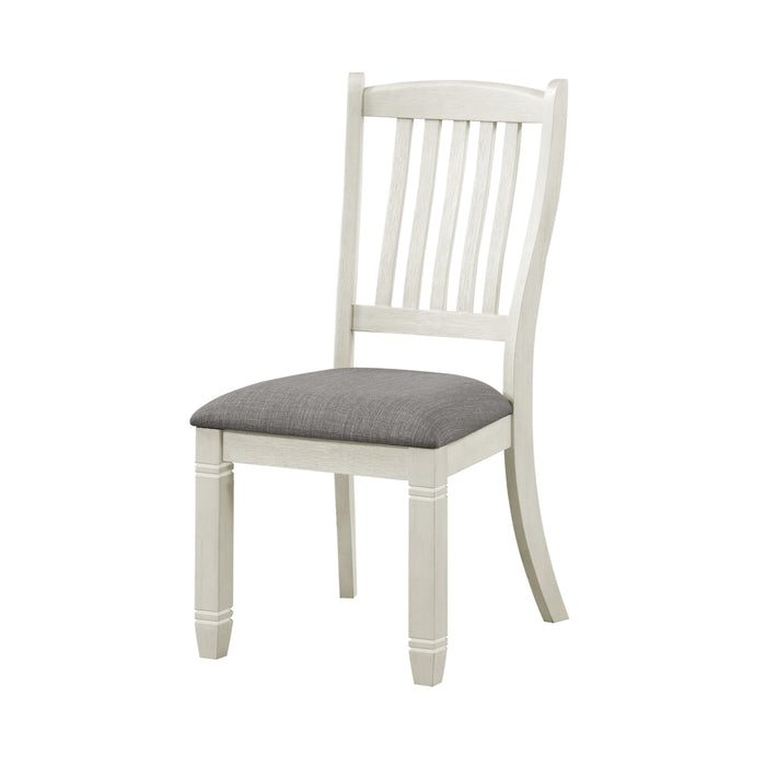 Granby Side Chair in White/Brown/Gray - 5627NWS