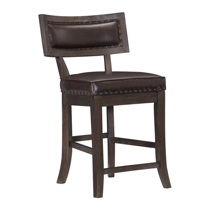 Oxton Counter Height Chair in Cherry/Brown/Espresso - 5655-24