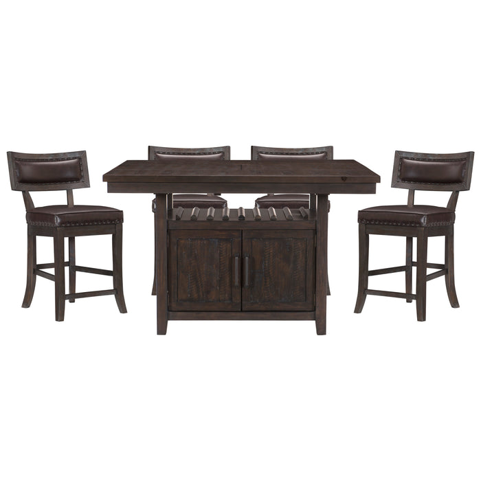 Oxton 5pc Set (TB+4S) in Brown/Cherry/Espresso - 5655-36*5 image