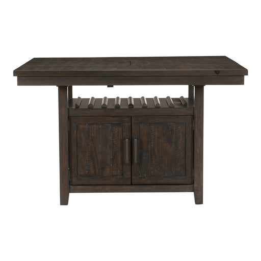 Oxton Counter Height Table with Storage Base in Brown/Cherry - 5655-36* image