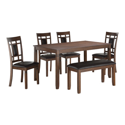 Salton 6-Piece Pack Dinette Set in Brown/Cherry - 5658 image