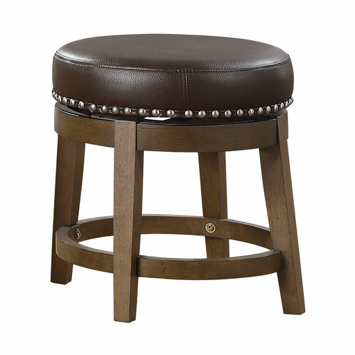 Westby Round Swivel Stool, Brown in Brown - 5681BRW-18 image