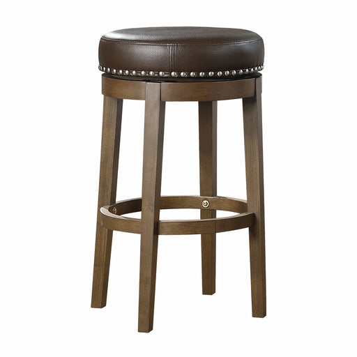 Westby Round Swivel Pub Height Stool, Brown in Brown - 5681BRW-29 image