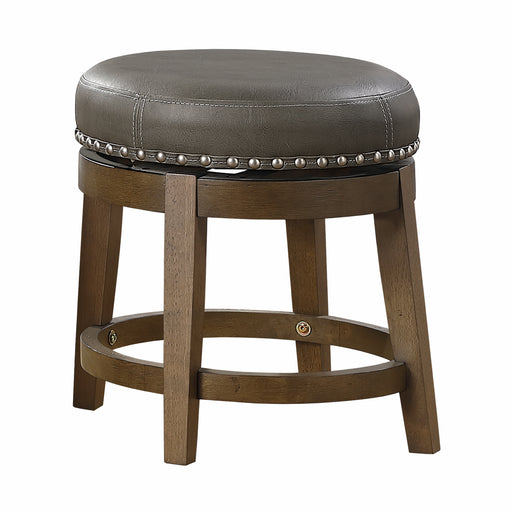 Westby Round Swivel Stool, Gray in Gray/Brown - 5681GRY-18 image