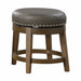 Westby Round Swivel Stool, Gray in Gray/Brown - 5681GRY-18 image