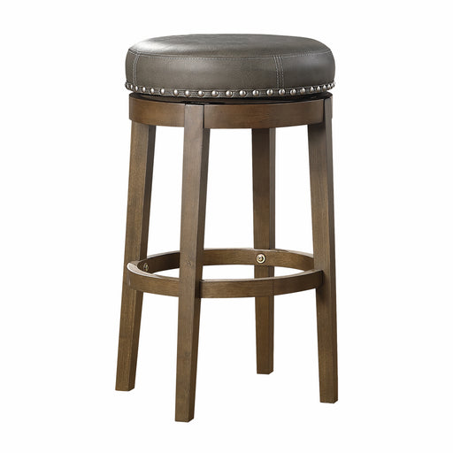 Westby Round Swivel Pub Height Stool, Gray in Gray/Brown - 5681GRY-29 image