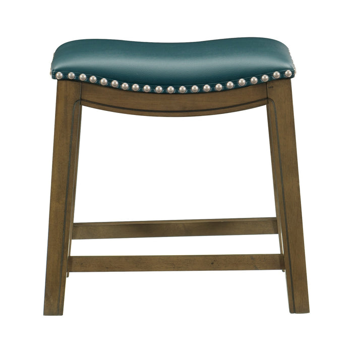 Ordway 18 Dining Stool, Green in Brown/Green - 5682GEN-18 image