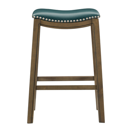 Ordway 29 Pub Height Stool, Green in Brown/Green - 5682GEN-29 image