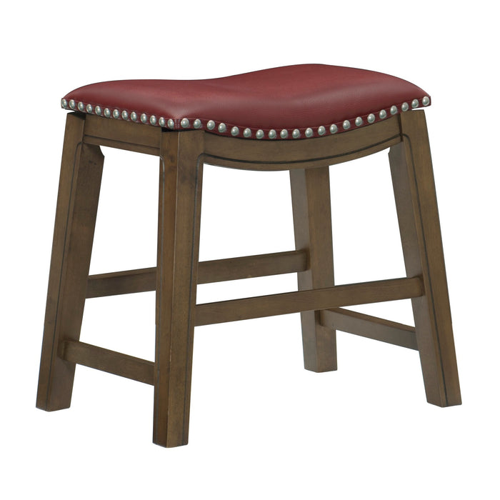 Ordway 18 Dining Stool, Red in Red/Brown - 5682RED-18