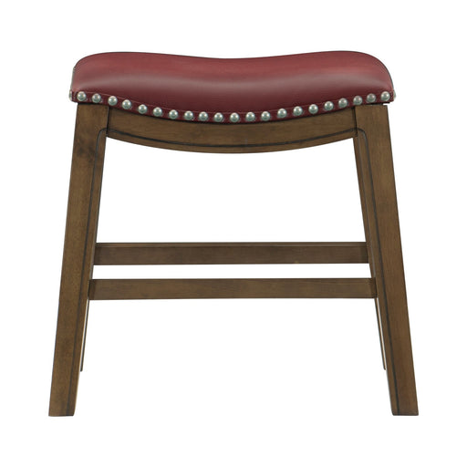 Ordway 18 Dining Stool, Red in Red/Brown - 5682RED-18 image