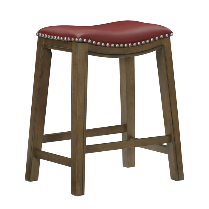 Ordway 24 Counter Height Stool, Red in Red/Brown - 5682RED-24